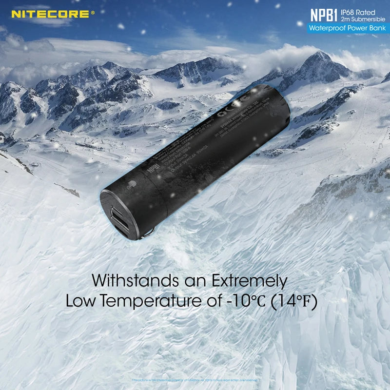 POWER BANK / NITECORE NPB1 5000mAh IP68 Rated Waterproof