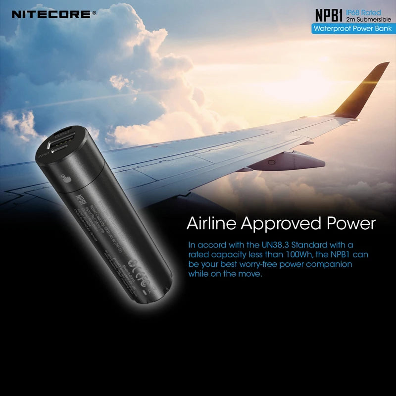 POWER BANK / NITECORE NPB1 5000mAh IP68 Rated Waterproof